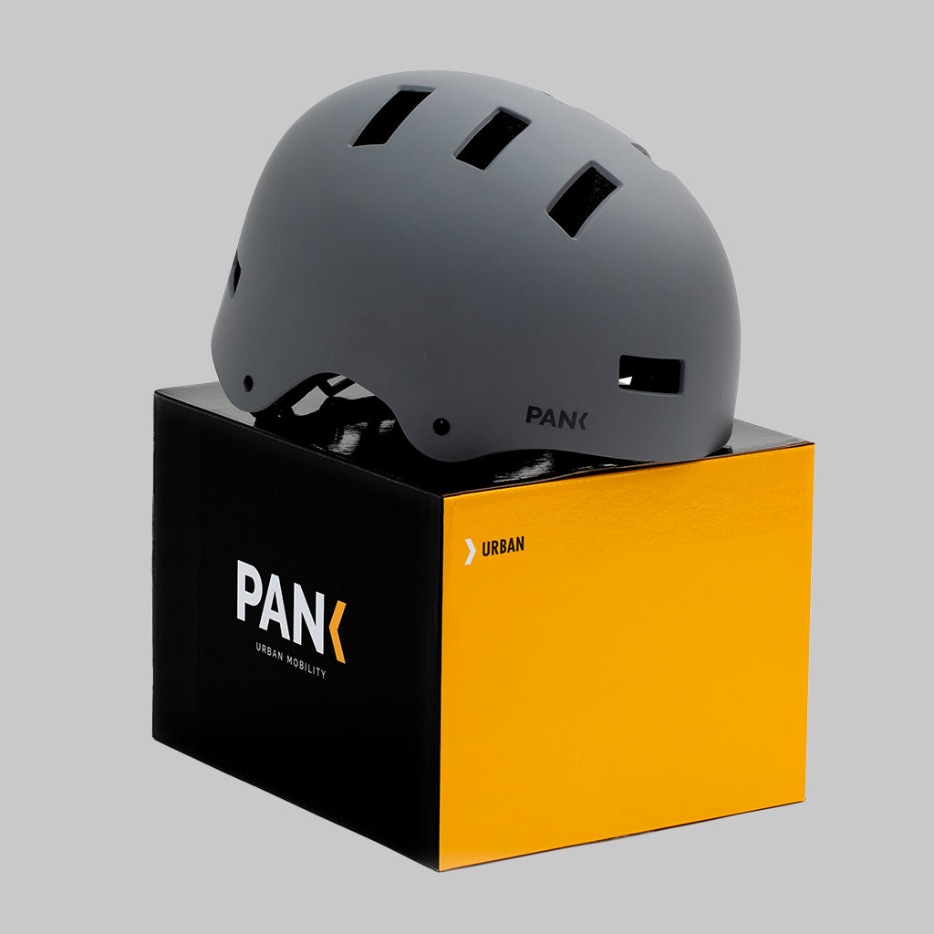 PANK  Casco URBAN para patinete eléctrico y bici urbana - Gris Mate